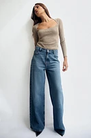 Z1975 HIGH RISE WIDE LEG JEANS