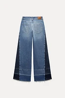 MID-RISE Z1975 WIDE LEG COMBINATION JEANS