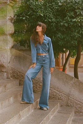 Z1975 CROPPED DENIM SHIRT