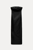 STRAPLESS BELTED DRESS ZW COLLECTION