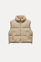 KNIT PUFFER VEST