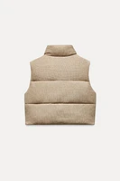 KNIT PUFFER VEST