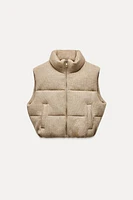 KNIT PUFFER VEST