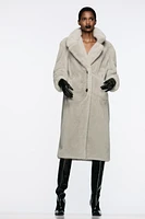 LONG FAUX FUR COAT