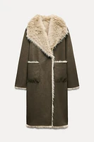 DOUBLE-FACED REVERSIBLE LONG COAT