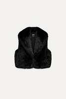 FAUX FUR SHORT VEST