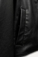 FAUX LEATHER JACKET