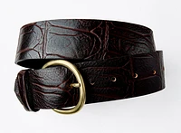 EMBOSSED LEATHER BELT