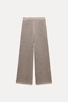 WIDE LEG KNIT PANTS