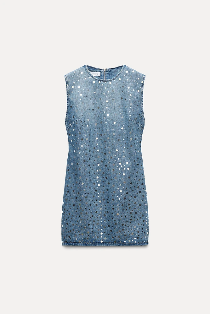 TRF DENIM MIRROR DRESS