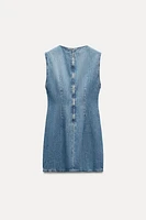 TRF DENIM MIRROR DRESS