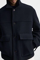 WOOL BLEND SHORT COAT