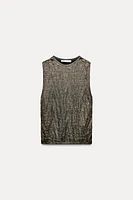 FOIL KNIT TOP