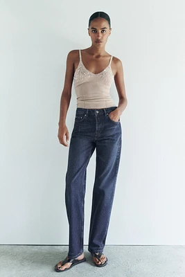 STRAIGHT CUT MID RISE JEANS ZW COLLECTION