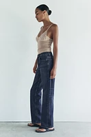 STRAIGHT CUT MID RISE JEANS ZW COLLECTION