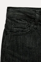 STRAIGHT CUT MID RISE SELVEDGE JEANS ZW COLLECTION