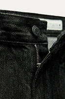 STRAIGHT CUT MID RISE SELVEDGE JEANS ZW COLLECTION