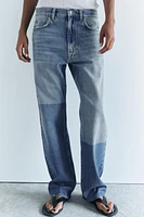 ZW COLLECTION PATCHWORK JEANS