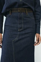 DENIM COMBINATION SKIRT ZW COLLECTION