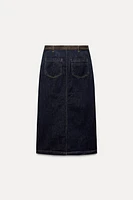 DENIM COMBINATION SKIRT ZW COLLECTION