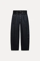 MID WAIST BARREL JEANS ZW COLLECTION