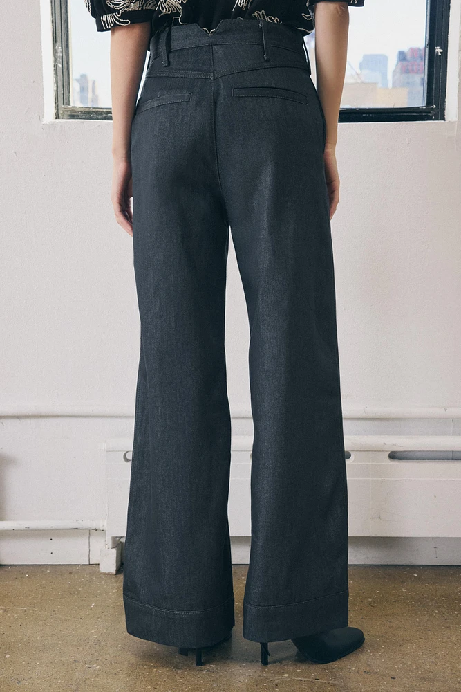 MID-RISE WIDE LEG JEANS ZW COLLECTION