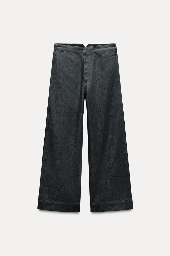 MID-RISE WIDE LEG JEANS ZW COLLECTION