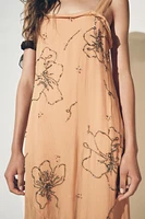 EMBROIDERED STRAPPY DRESS ZW COLLECTION