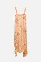 EMBROIDERED STRAPPY DRESS ZW COLLECTION