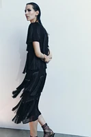 FRINGE MIDI DRESS ZW COLLECTION