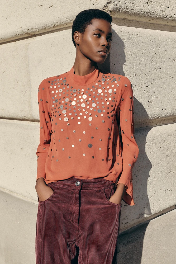 STUDDED BLOUSE ZW COLLECTION