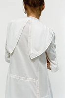 LACE INSERT NIGHTDRESS DRESS