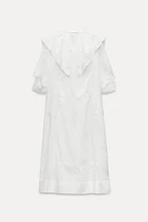 LACE INSERT NIGHTDRESS DRESS