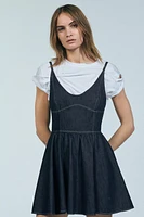 TRF DENIM SWING DRESS