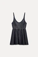 TRF DENIM SWING DRESS