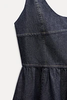 TRF DENIM SWING DRESS