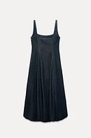 DENIM BALLOON DRESS TRF