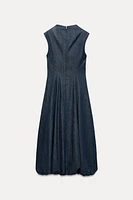 DENIM BALLOON DRESS TRF