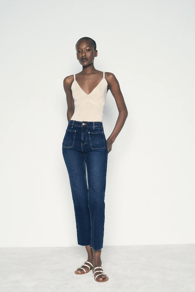 HIGH-WAISTED MINI FLARE JEANS Z1975