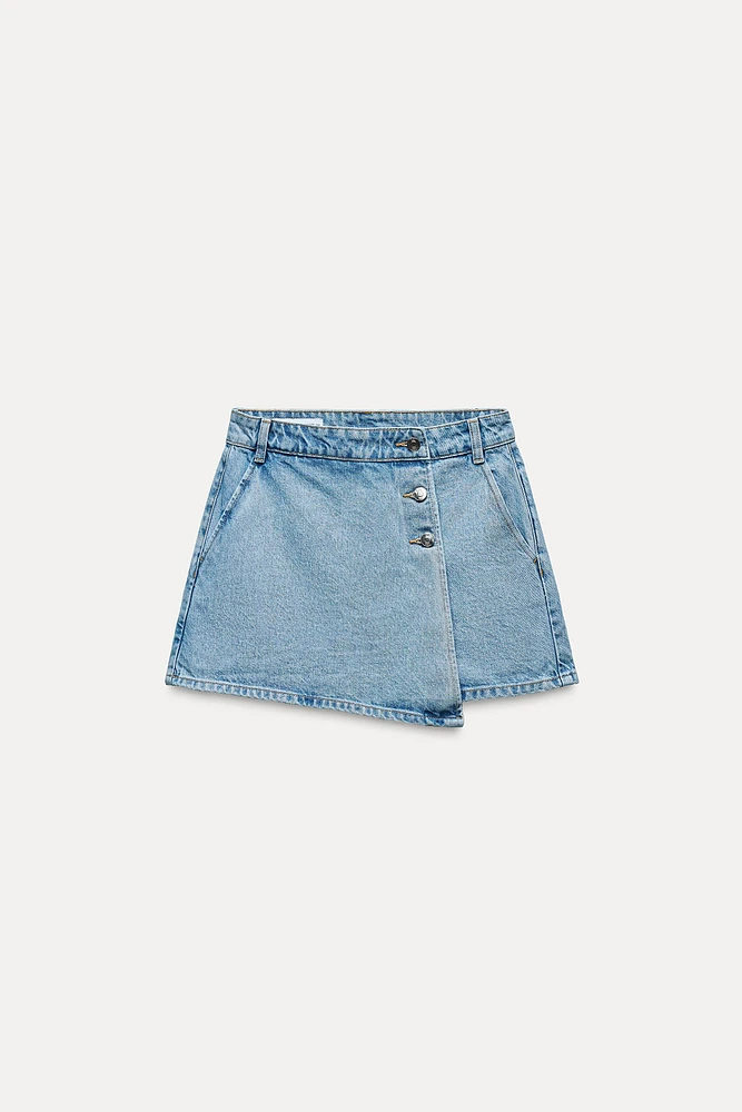 DENIM WRAP SKORT Z1975