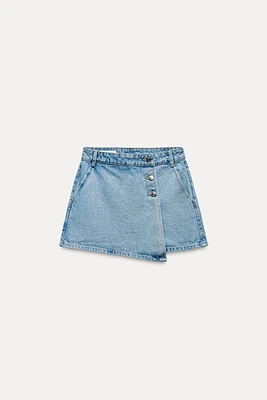 DENIM WRAP SKORT Z1975