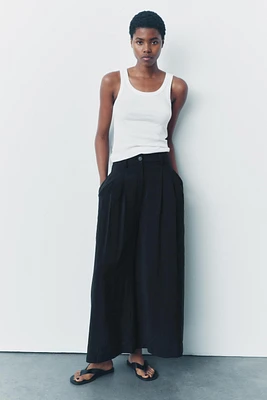 PLEATED PANTS ZW COLLECTION