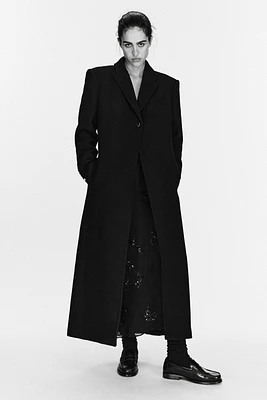 LONG MANTECO WOOL BLEND COAT ZW COLLECTION