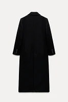 LONG MANTECO WOOL BLEND COAT ZW COLLECTION