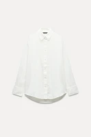 OVERSIZED COTTON CHIFFON SHIRT