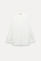 OVERSIZED COTTON CHIFFON SHIRT