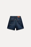 HIGH WAIST Z1975 DENIM MOM SHORTS