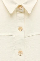 RUSTIC OVERSHIRT WITH DOUBLE POCKET