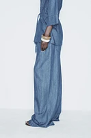 Z1975 FLOWY WIDE LEG DENIM PANTS