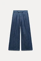 Z1975 FLOWY WIDE LEG DENIM PANTS